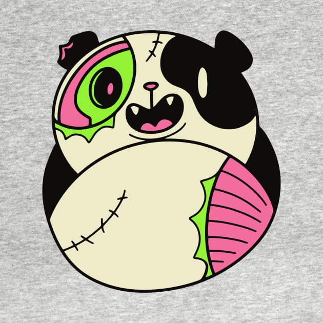 Cute Zombie Panda // Funny Halloween Animals by SLAG_Creative